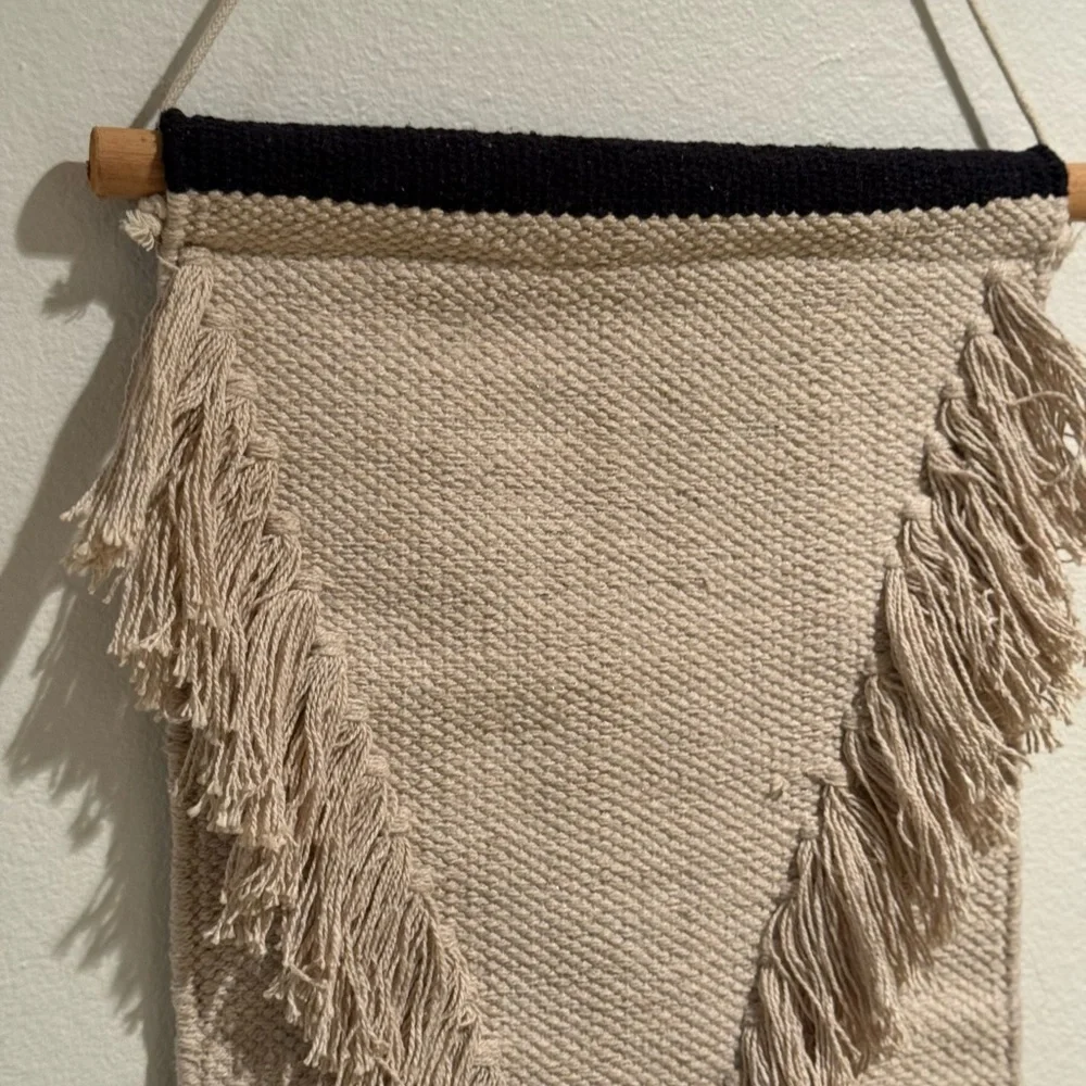 Bohemian Beige and Black Wall Hanging Decor